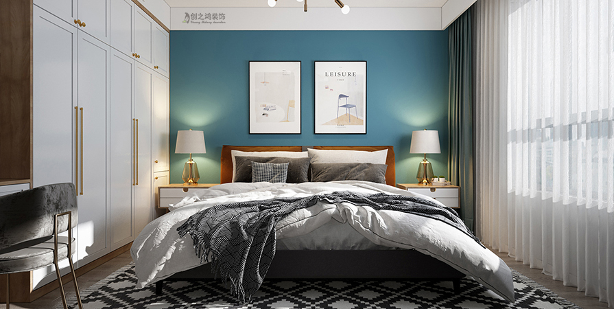 融創(chuàng)御園109㎡清新北歐風(fēng)格裝修實(shí)景圖！